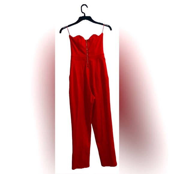 EXPRESS RED BODY JUMPSUIT SIZE 0 - Picture 3 of 4